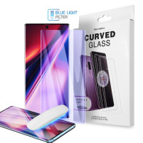 Скрийн протектор от закалено стъкло 3D Full screen с течно UV лепило и лампа в комплекта за Samsung Galaxy Note 10 Plus N975F прозрачен